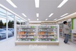 ออกแบบ ผลิต และติดตั้งร้าน : ร้าน เพื่อนยา ซ.วัดลาดปลาดุก บางบัวทอง นนทบุรี